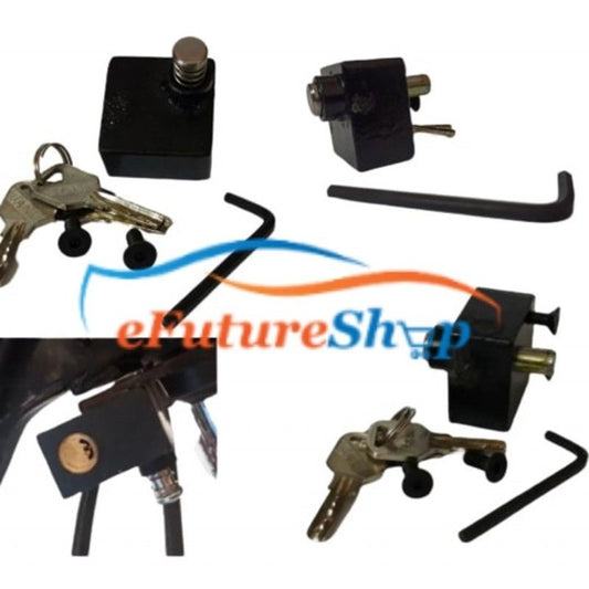 Universal Bike Side L Key Push Lock With Computerized Key⠀