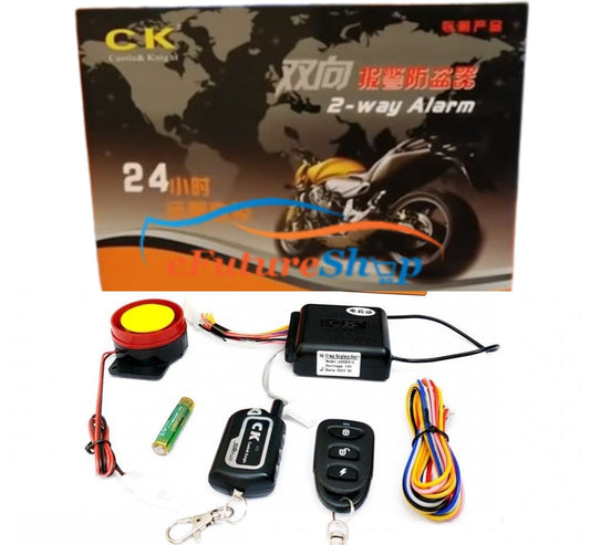 Ck 2 Way Security Alarm System For Bike